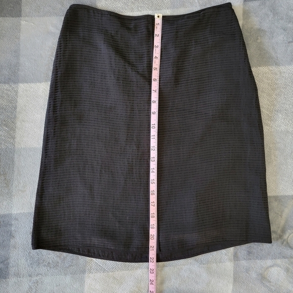 Max Studio Special Edition 100% Silk Black Lined Skirt Classic Neutral Small - Picture 9 of 9